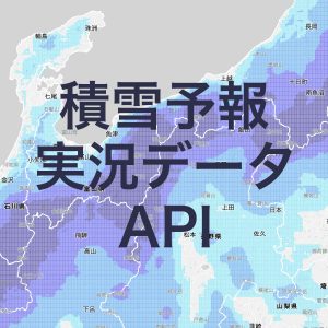 1kmメッシュの高解像度で積雪予報・積雪実況データをAPI提供
