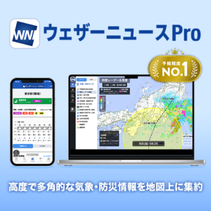 プロフェッショナル向け気象情報サービス『ウェザーニュースPro』提供開始
