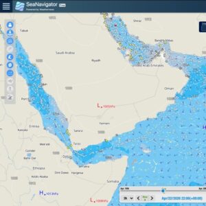 中東海域の船舶・海象情報、航海気象サービス「SeaNavigator」で無料公開